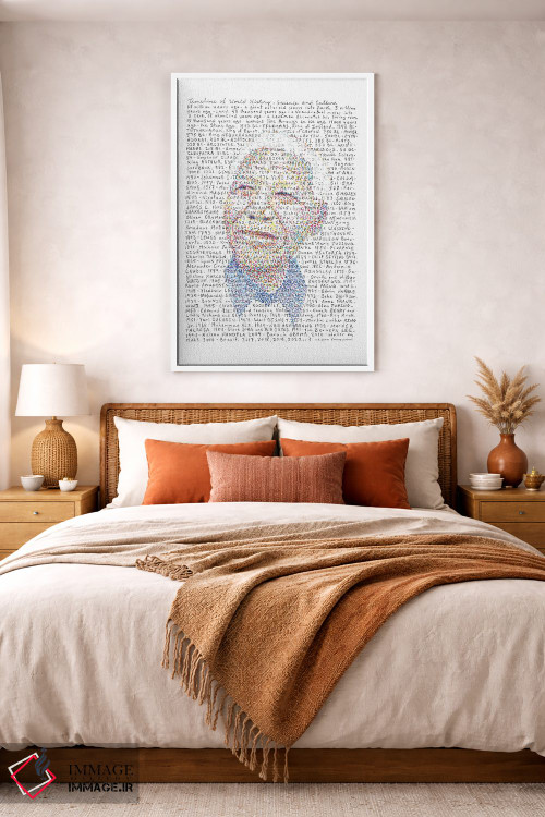 تابلو دکوراتیو نلسون ماندلا اثر پروفسور فولس کپ - D1W