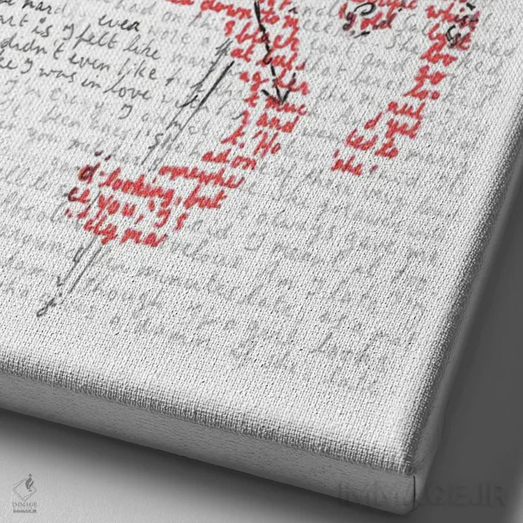 تابلو دکوراتیو اسب وحشی در علفزار اثر پروفسور فولس کپ - نمای نزدیک بافت بوم