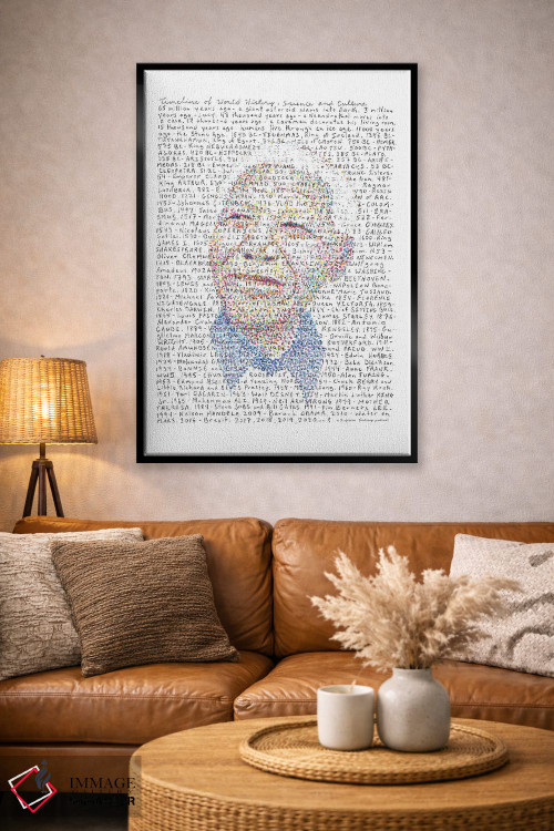 تابلو دکوراتیو نلسون ماندلا اثر پروفسور فولس کپ - D3B