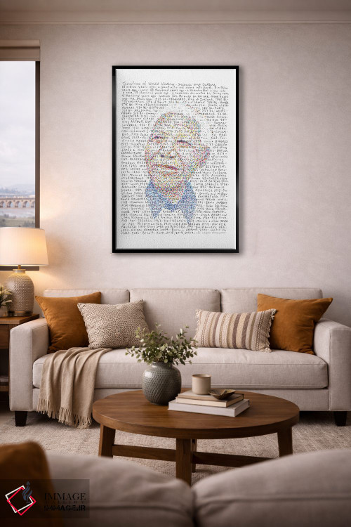 تابلو دکوراتیو نلسون ماندلا اثر پروفسور فولس کپ - D4B