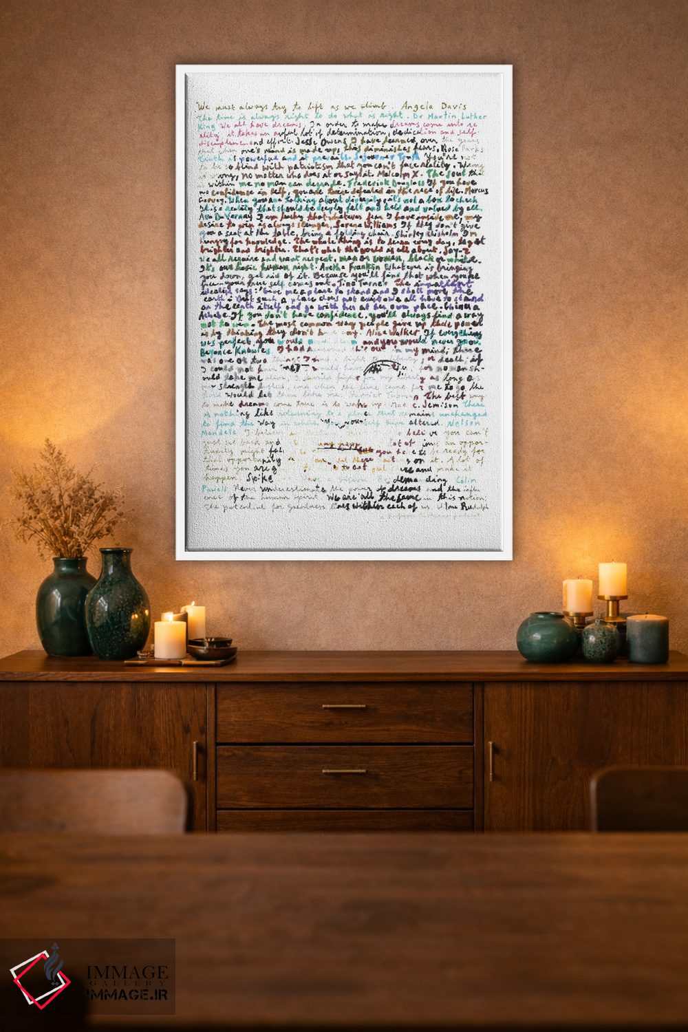 تابلو دکوراتیو آنجلا دیویس اثر پروفسور فولس کپ - D3W