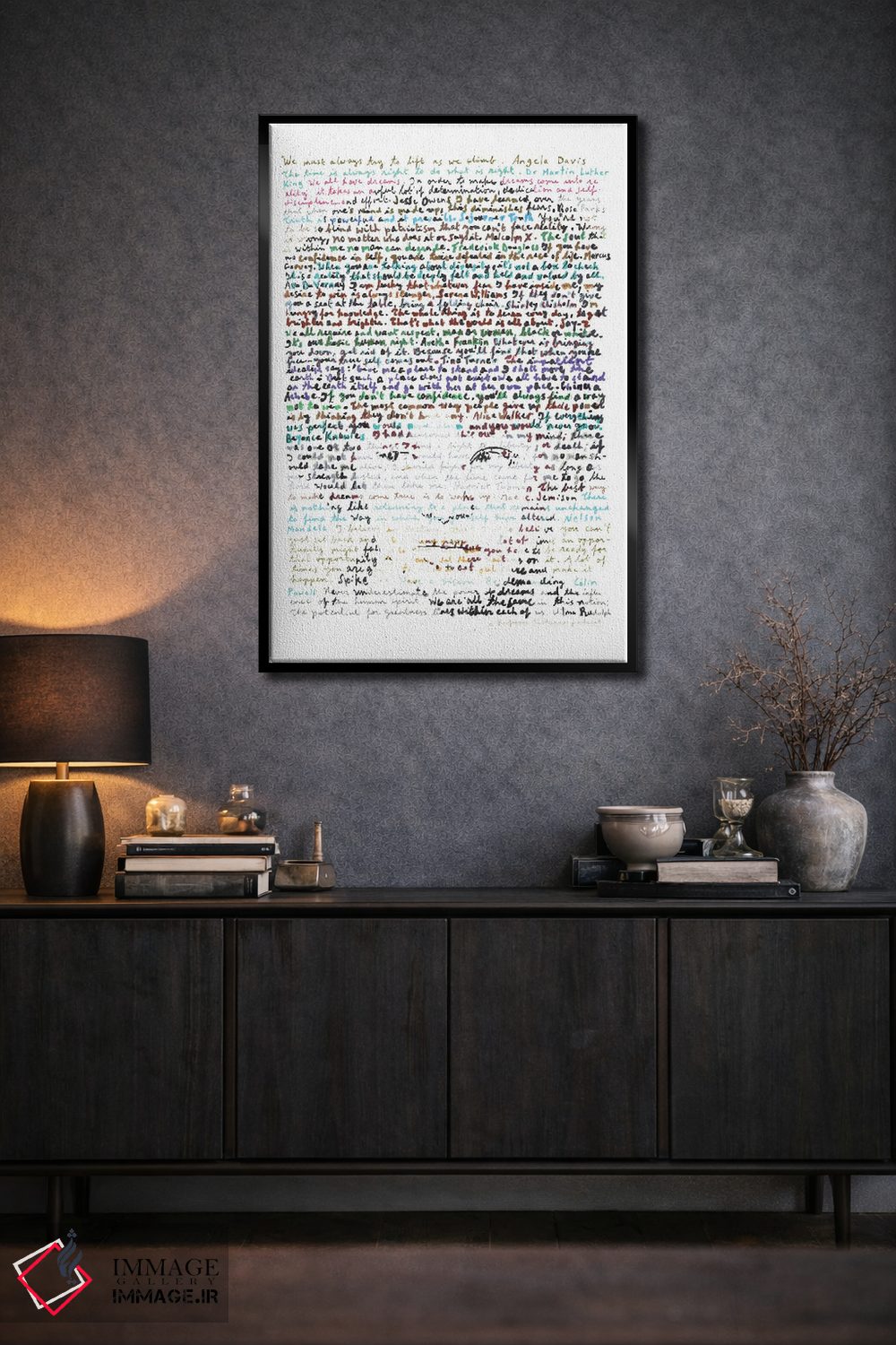 تابلو دکوراتیو آنجلا دیویس اثر پروفسور فولس کپ - D4B