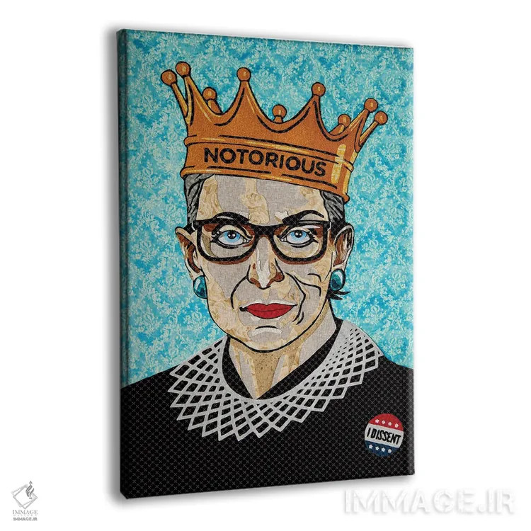 تابلو دکوراتیو آر. بی. جی. اثر پوسترهای پارچه ای پاپ اثر علی شیر - نمای پرسپکتیو محصول