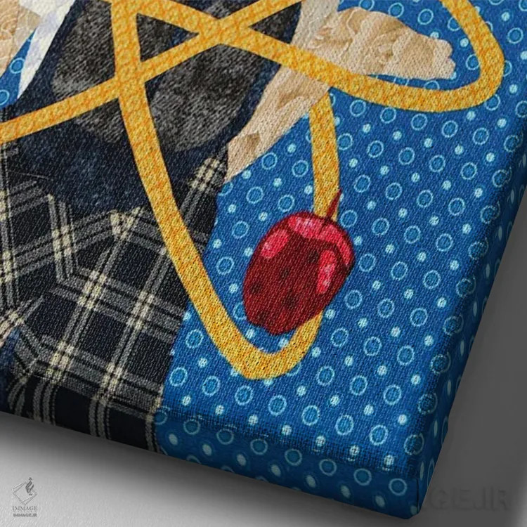 تابلو دکوراتیو الکس مک اثر پوسترهای پارچه ای پاپ اثر علی شیر - نمای نزدیک بافت بوم