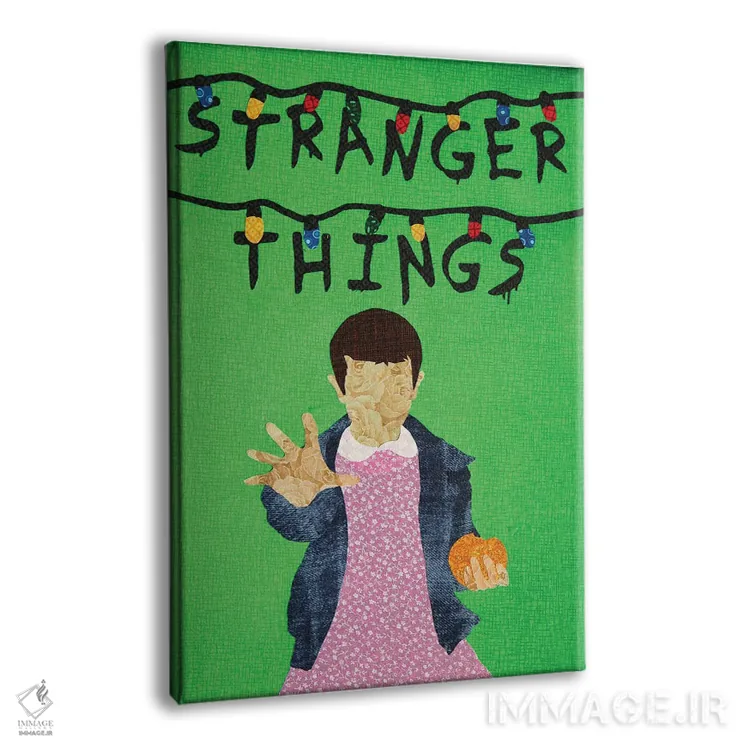 تابلو دکوراتیو یازده اثر پوسترهای پارچه ای پاپ اثر علی شیر - نمای پرسپکتیو محصول