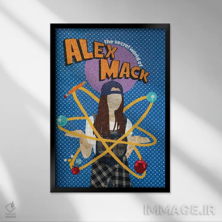 تابلو دکوراتیو الکس مک اثر پوسترهای پارچه ای پاپ اثر علی شیر - نمای قابدار مشکی