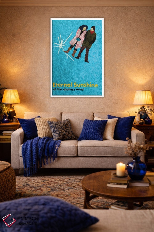 تابلو دکوراتیو خورشید جاودانه اثر پوسترهای پارچه ای پاپ اثر علی شیر - D2W