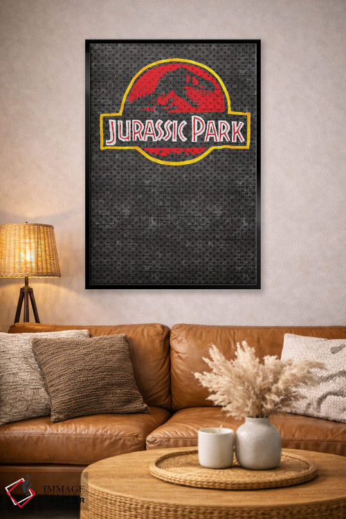 تابلو دکوراتیو پارک ژوراسیک درست اثر پوسترهای پارچه ای پاپ اثر علی شیر - D3B