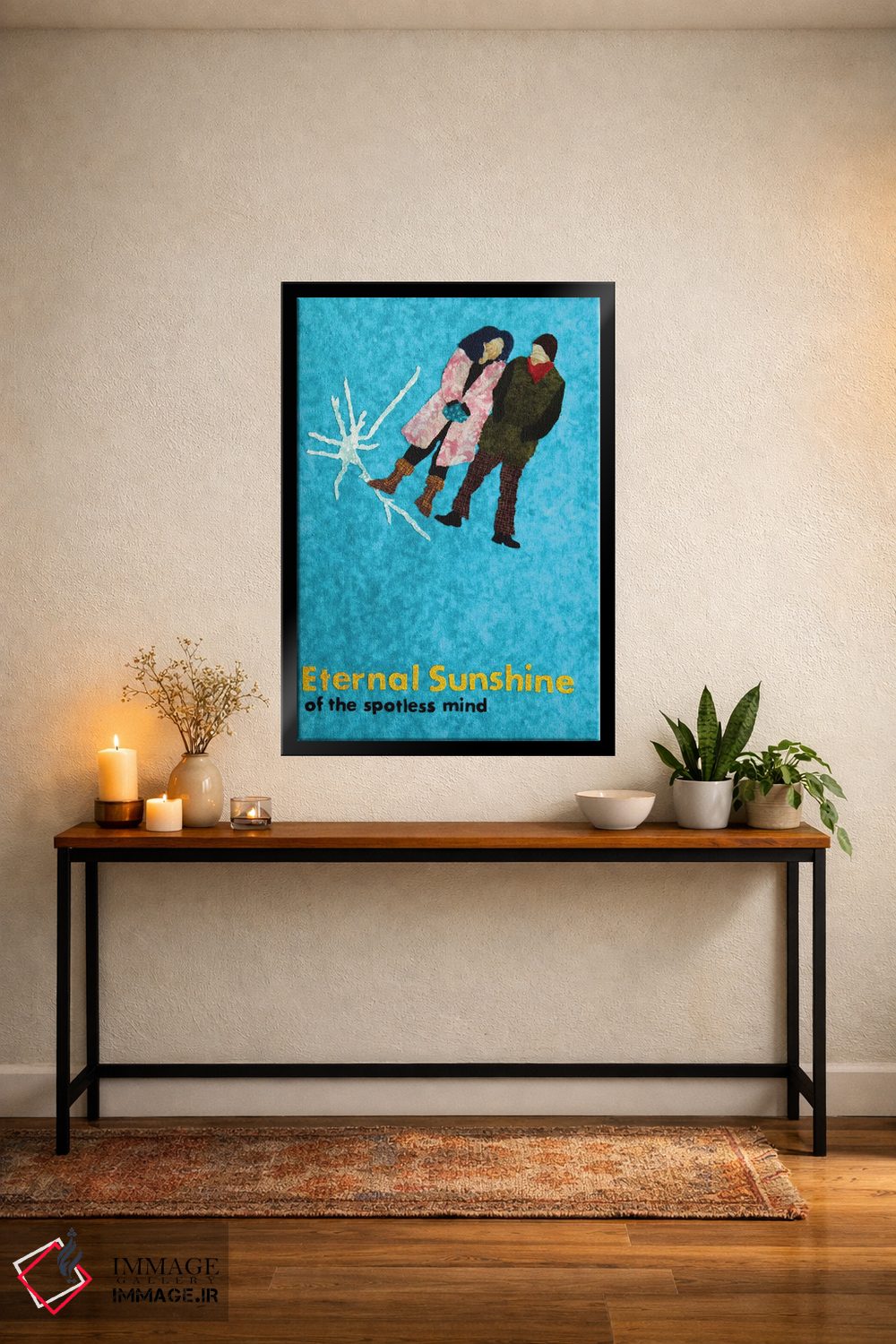 تابلو دکوراتیو خورشید جاودانه اثر پوسترهای پارچه ای پاپ اثر علی شیر - D4B