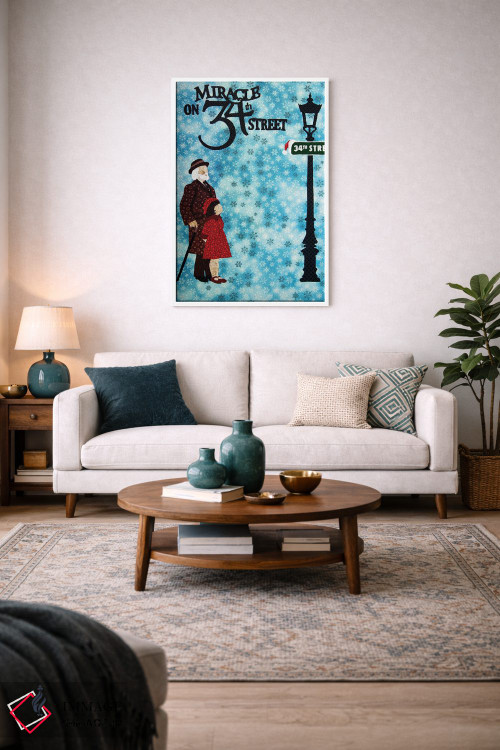 تابلو دکوراتیو معجزه در خیابان ۳۴ اثر پوسترهای پارچه ای پاپ اثر علی شیر - D2W