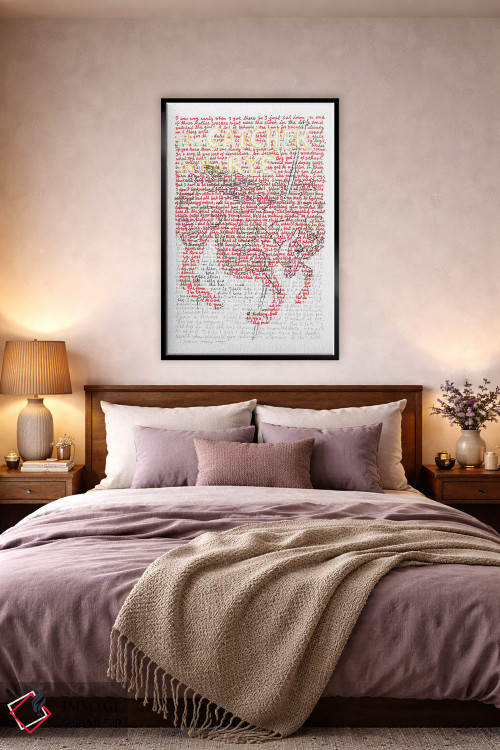 تابلو دکوراتیو اسب وحشی در علفزار اثر پروفسور فولس کپ - D5B