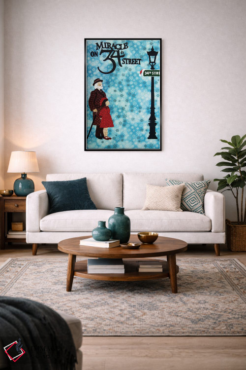 تابلو دکوراتیو معجزه در خیابان ۳۴ اثر پوسترهای پارچه ای پاپ اثر علی شیر - D4B