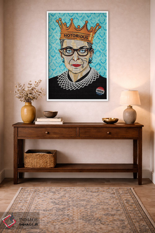 تابلو دکوراتیو آر. بی. جی. اثر پوسترهای پارچه ای پاپ اثر علی شیر - D2W