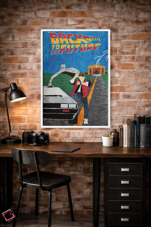 تابلو دکوراتیو بازگشت به آینده اثر پوسترهای پارچه ای پاپ اثر علی شیر - D2W