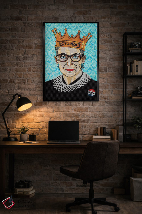 تابلو دکوراتیو آر. بی. جی. اثر پوسترهای پارچه ای پاپ اثر علی شیر - D5B