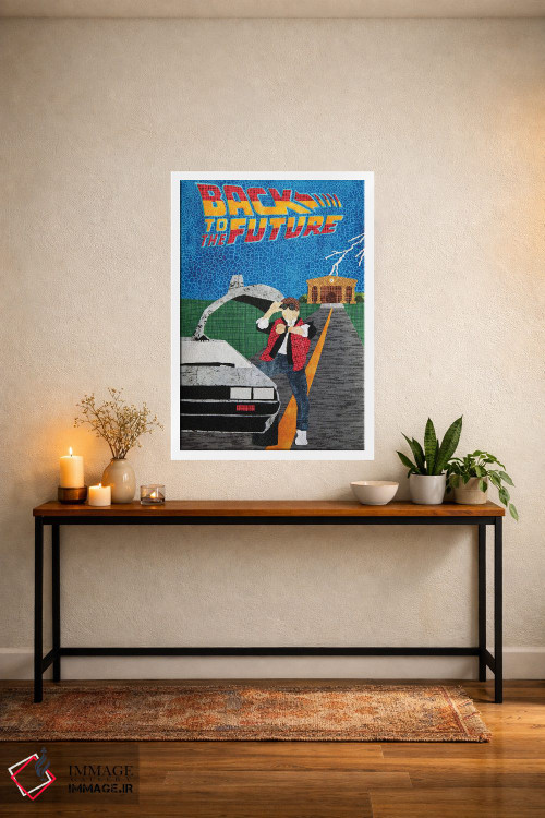 تابلو دکوراتیو بازگشت به آینده اثر پوسترهای پارچه ای پاپ اثر علی شیر - D3W