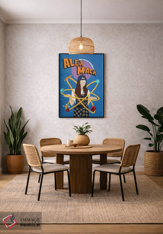 تابلو دکوراتیو الکس مک اثر پوسترهای پارچه ای پاپ اثر علی شیر - D6B