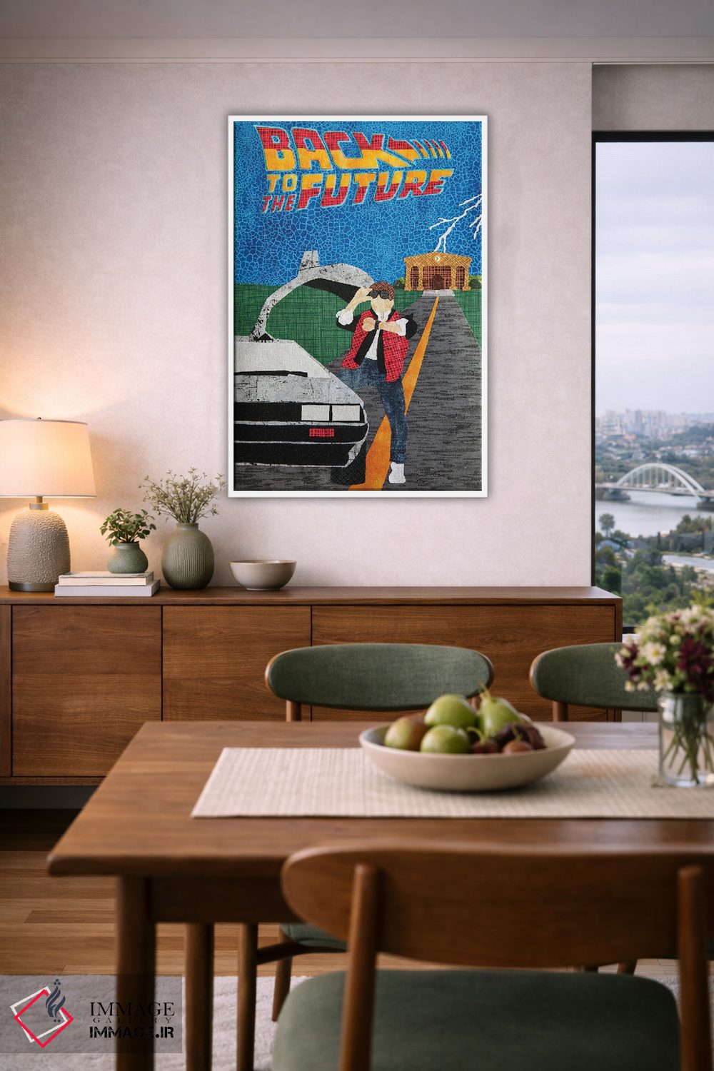 تابلو دکوراتیو بازگشت به آینده اثر پوسترهای پارچه ای پاپ اثر علی شیر - D6W