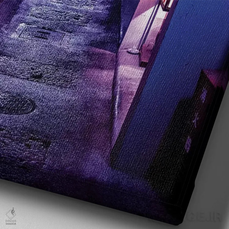 تابلو دکوراتیو تنها اثر فیلیپ هوگونار - نمای نزدیک بافت بوم