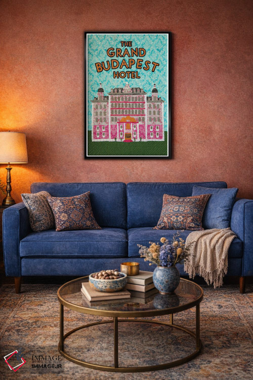 تابلو دکوراتیو هتل بزرگ بوداپست اثر پوسترهای پارچه ای پاپ اثر علی شیر - D4B