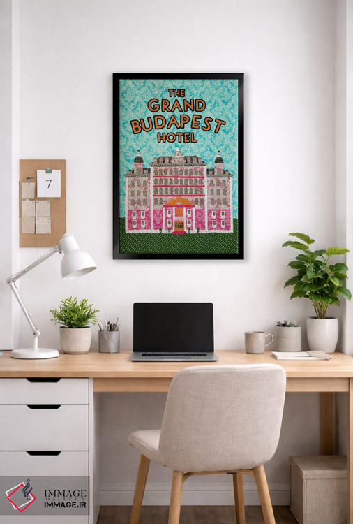 تابلو دکوراتیو هتل بزرگ بوداپست اثر پوسترهای پارچه ای پاپ اثر علی شیر - D5B