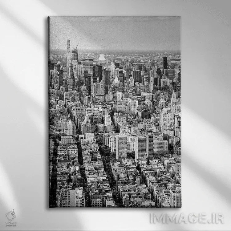 تابلو دکوراتیو "منظره شهری" اثر فیلیپ هوگونار - نمای روبهرو روی دیوار