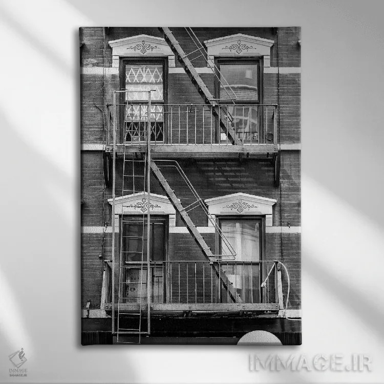 تابلو دکوراتیو " façade نیویورک" اثر فیلیپ هوگونار - نمای روبهرو روی دیوار