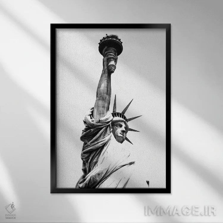 تابلو دکوراتیو "بانوی آزادی" اثر فیلیپ هوگونار - نمای قابدار مشکی