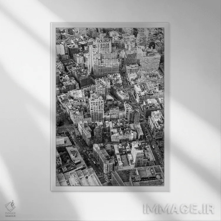 تابلو دکوراتیو "نمای آسمان" اثر فیلیپ هوگونار - نمای قابدار سفید