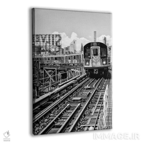 تابلو دکوراتیو خط ۷ کوئینز اثر فیلیپ هوگونار - نمای پرسپکتیو محصول