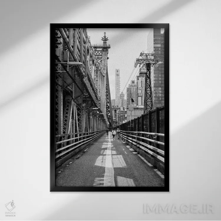 تابلو دکوراتیو در کنار پل اثر فیلیپ هوگونار - نمای قابدار مشکی