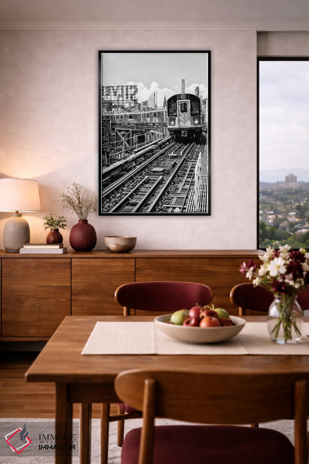 تابلو دکوراتیو خط ۷ کوئینز اثر فیلیپ هوگونار - D3B