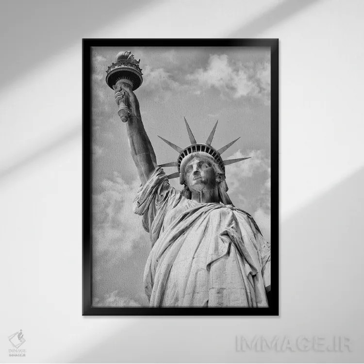 تابلو دکوراتیو خانم آزادی II اثر فیلیپ هوگونار - نمای قابدار مشکی