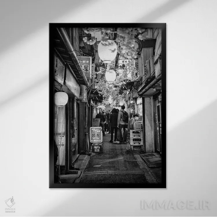 تابلو دکوراتیو یوکوتو توکیو اثر فیلیپ هوگونار - نمای قابدار مشکی