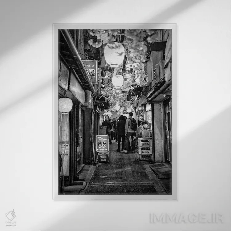 تابلو دکوراتیو یوکوتو توکیو اثر فیلیپ هوگونار - نمای قابدار سفید
