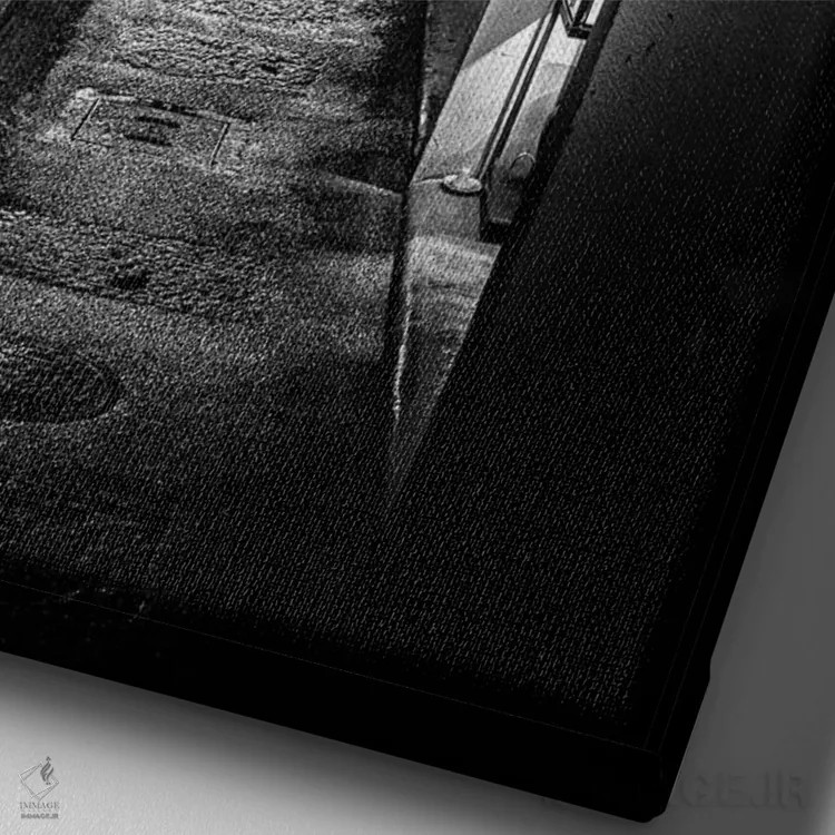 تابلو دکوراتیو تنها اثر فیلیپ هوگونار - نمای نزدیک بافت بوم