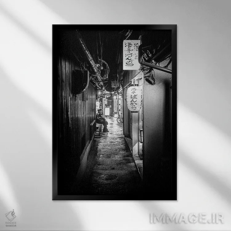 تابلو دکوراتیو تنها اثر فیلیپ هوگونار - نمای قابدار مشکی