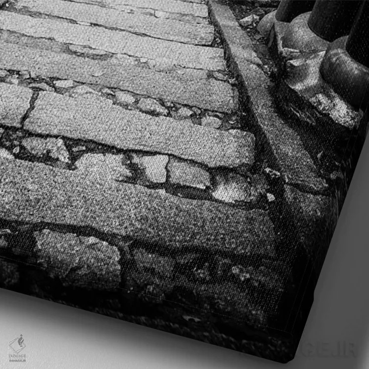 تابلو دکوراتیو از مسیر پیروی کن اثر فیلیپ هوگونار - نمای نزدیک بافت بوم