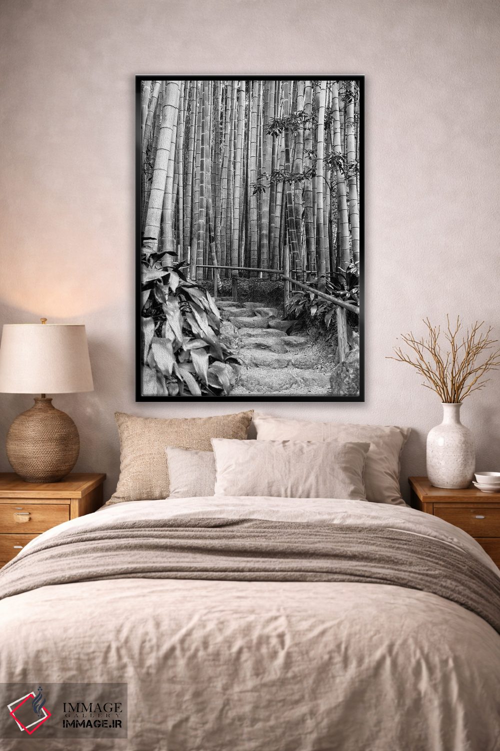 تابلو دکوراتیو بین بامبوها اثر فیلیپ هوگونار - D2B