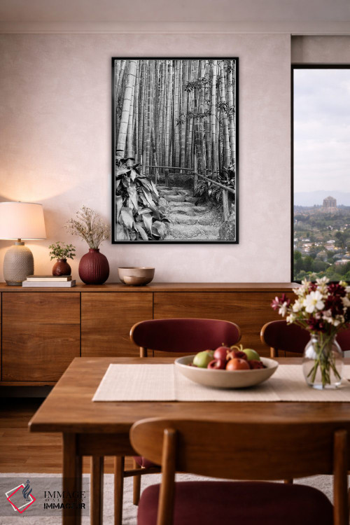 تابلو دکوراتیو بین بامبوها اثر فیلیپ هوگونار - D6B