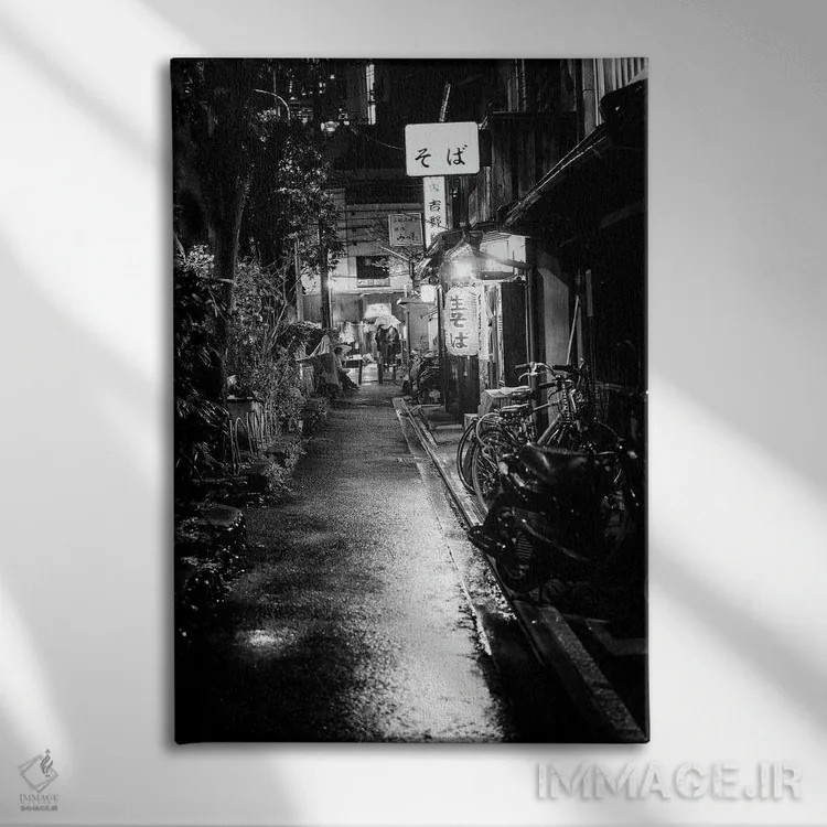 تابلو دکوراتیو پارکینگ دوچرخه اثر فیلیپ هوگونار - نمای روبهرو روی دیوار