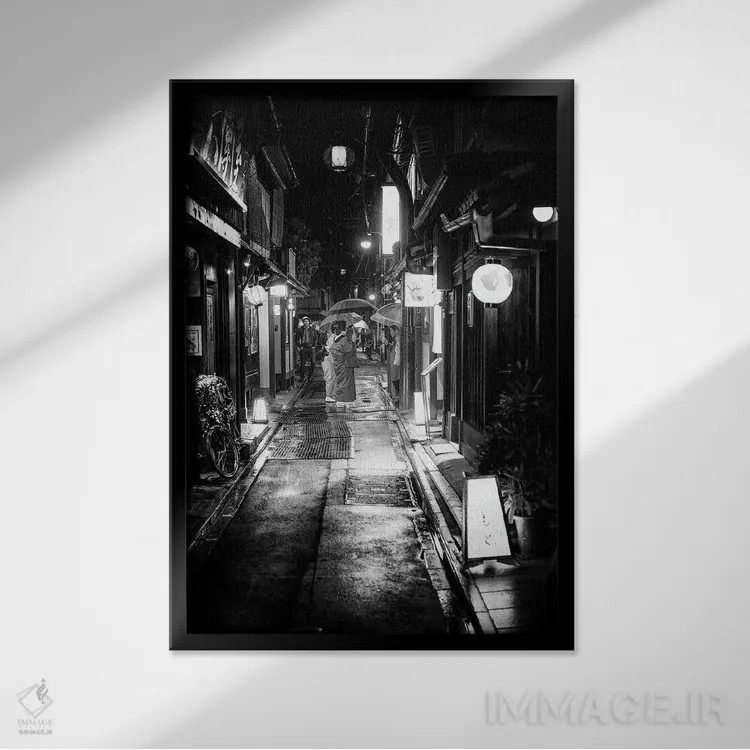 تابلو دکوراتیو دیدار اثر فیلیپ هوگونار - نمای قابدار مشکی