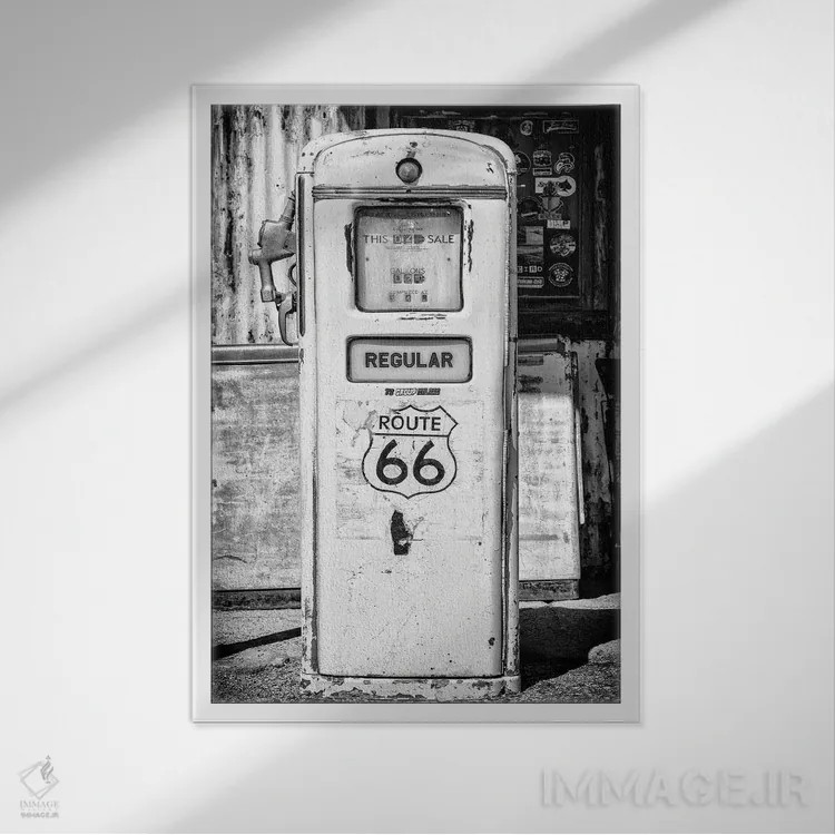 تابلو دکوراتیو "مجموعه سیاه آریزونا" اثر فیلیپ هوگونار - نمای قابدار سفید