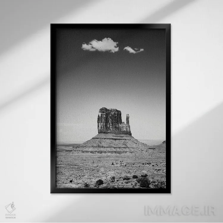 تابلو دکوراتیو "مجموعه سیاه آریزونا" اثر فیلیپ هوگونار - نمای قابدار مشکی