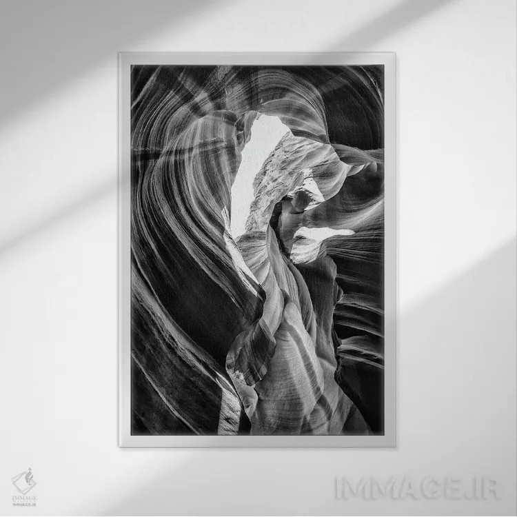تابلو دکوراتیو "مجموعه سیاه آریزونا" اثر فیلیپ هوگونار - نمای قابدار سفید