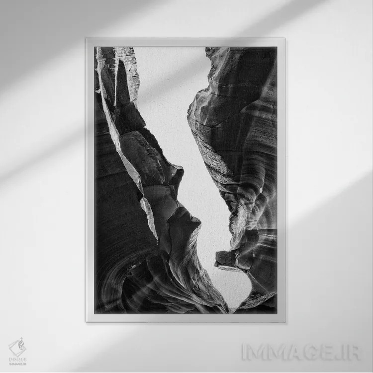 تابلو دکوراتیو سری سیاه آریزونا اثر فیلیپ هوگونار - نمای قابدار سفید