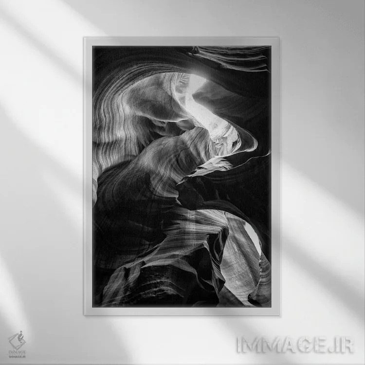 تابلو دکوراتیو سری سیاه آریزونا اثر فیلیپ هوگونار - نمای قابدار سفید