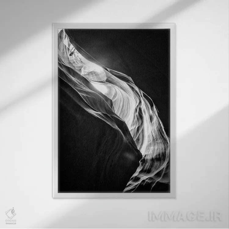 تابلو دکوراتیو سری سیاه آریزونا اثر فیلیپ هوگونار - نمای قابدار سفید