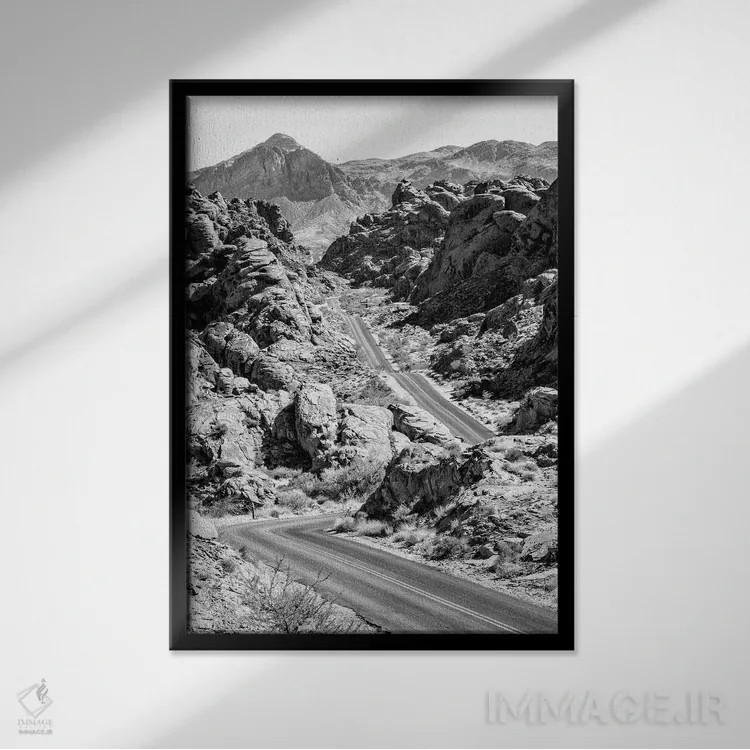 تابلو دکوراتیو سری سیاه آریزونا اثر فیلیپ هوگونار - نمای قابدار مشکی