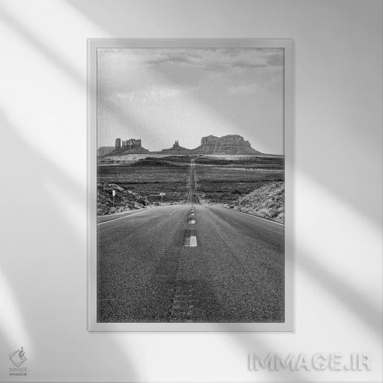 تابلو دکوراتیو سری سیاه آریزونا اثر فیلیپ هوگونار - نمای قابدار سفید